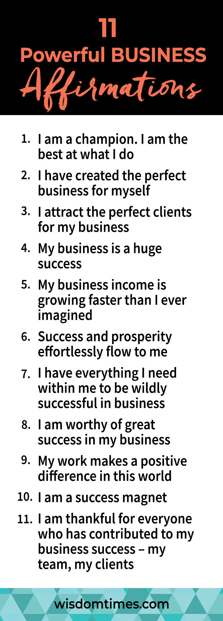 10 Powerful BUSINESS Affirmations