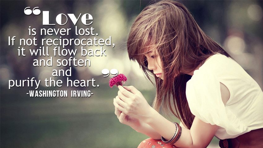 Love is never lost If not 