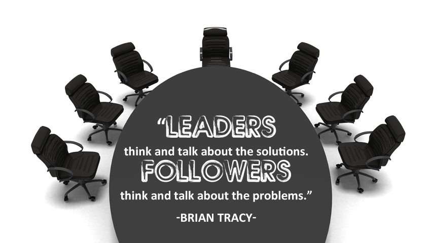 Leaders think and talk about