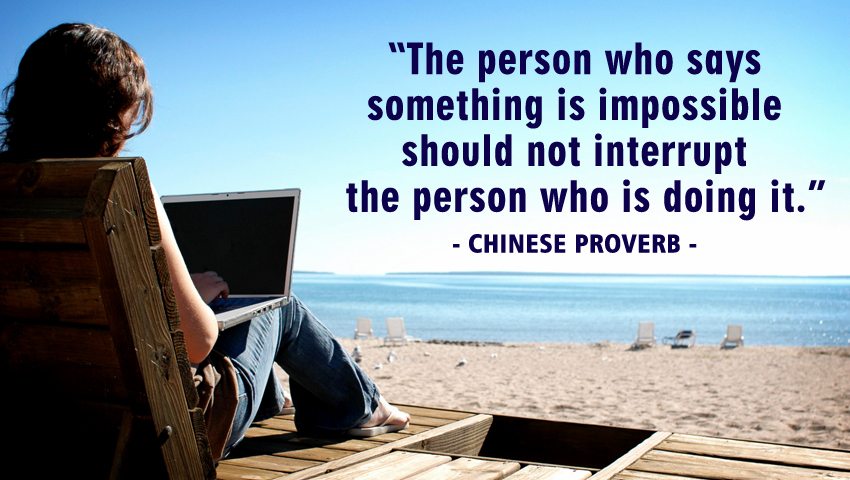 The person who says something