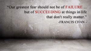 Our greatest fear should not