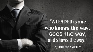 A leader is one who knows 