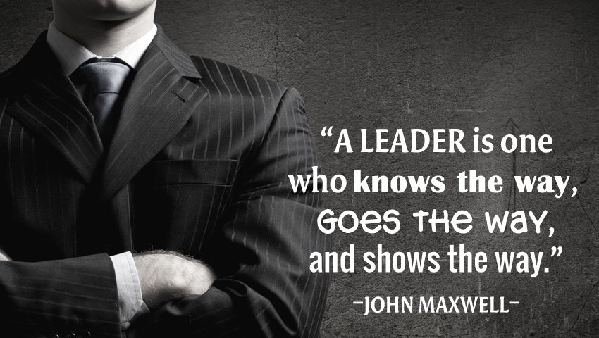 A leader is one who knows 