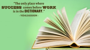 The only place where success