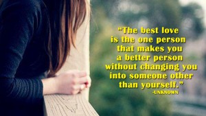 The best love is the one person 