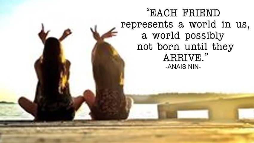 Each friend represents a world 