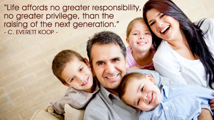 Life affords no greater responsibility