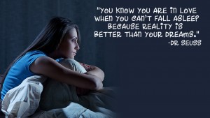 You know you are in love 