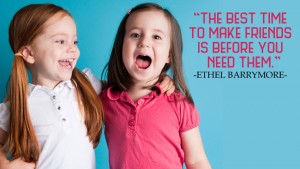 The best time to make friends 