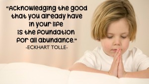 Acknowledging the good that 