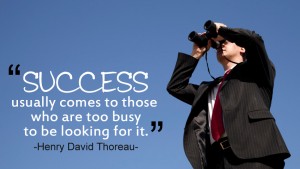 Success usually comes to those 