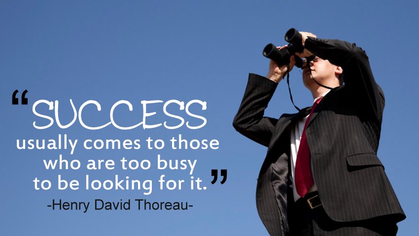 Success usually comes to those 