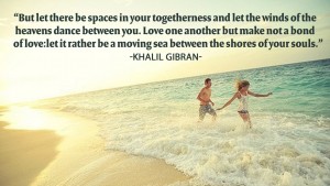 But let there be spaces in your