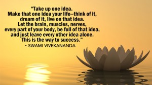 Take up one idea Make that