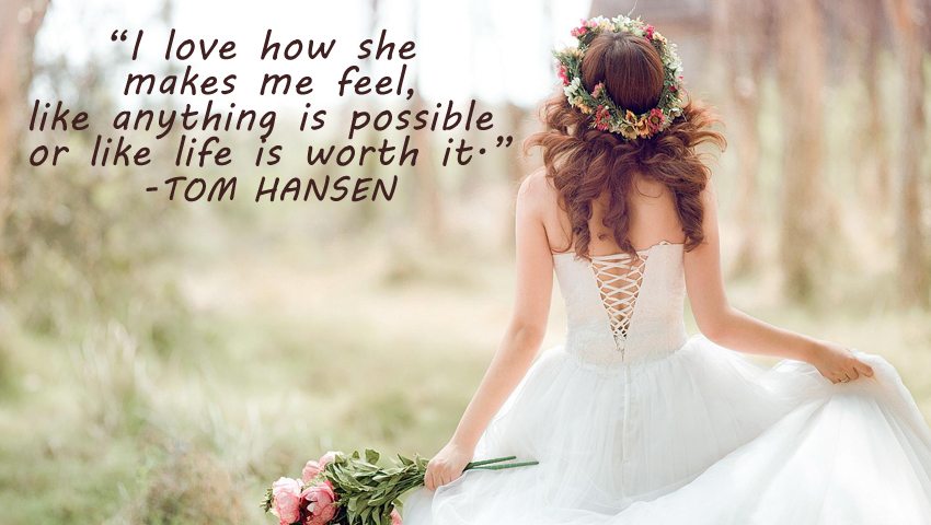 I love how she makes me 