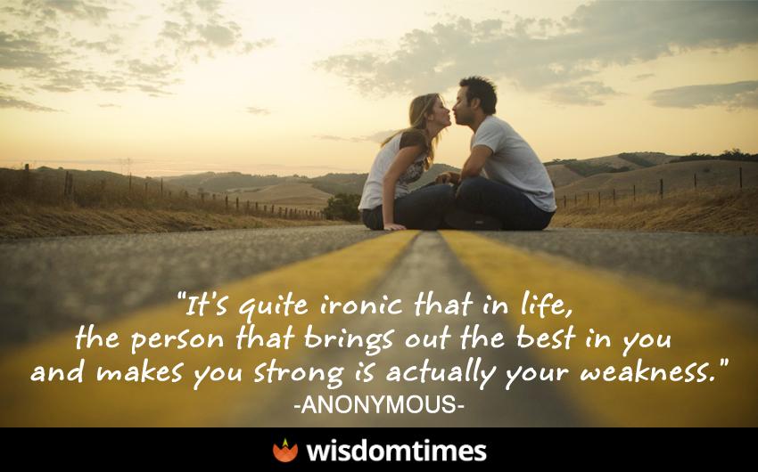 Its quite ironic that in life