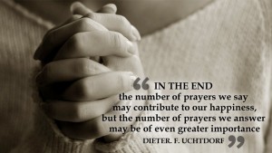 In the end the number of prayers