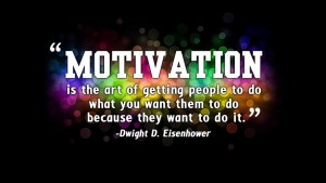 Motivation is the art of getting people