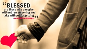 Blessed are those who can give