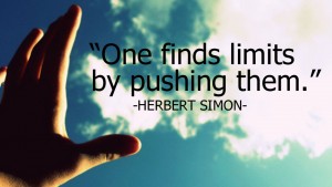 One finds limits by pushing them