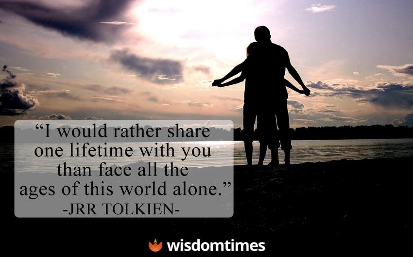 I would rather share one lifetime 