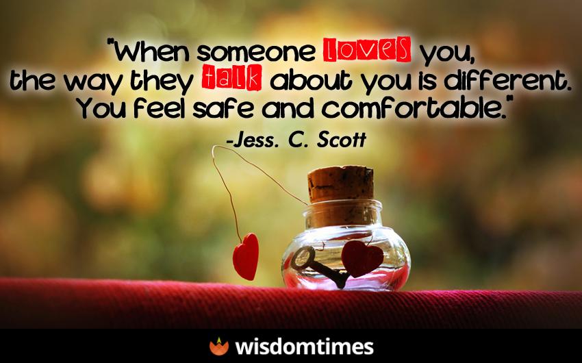 When someone loves you the way 