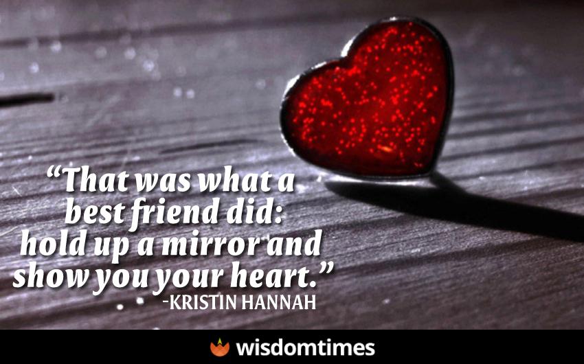 That was what a best friend did