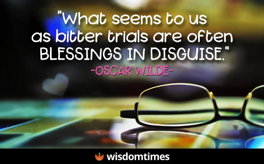 What seems to us as bitter trials 