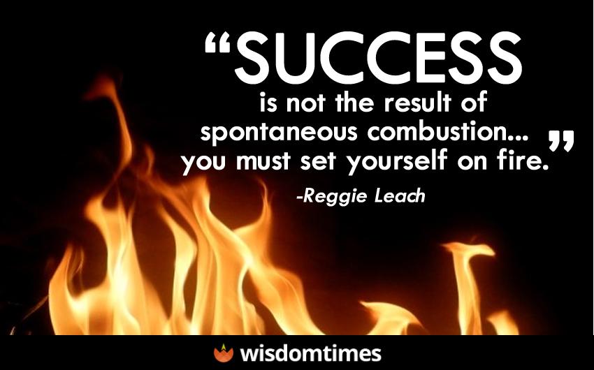 Success is not the result of 