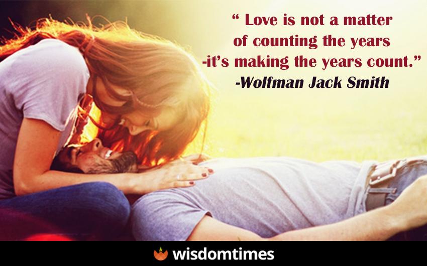 Love is not a matter of counting the 