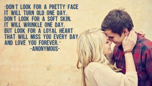 Dont look for a pretty face 