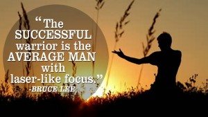 The successful warrior is the average man
