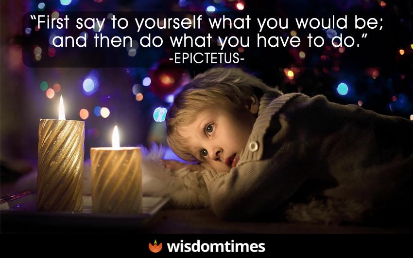 First say to yourself what you 