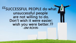 Successful people do what unsuccessful