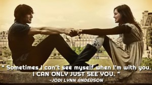 Sometimes I cant see myself when Im