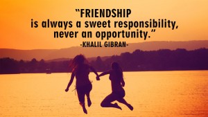 Friendship is always a sweet 