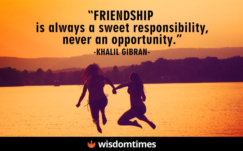 Friendship is always a sweet | WisdomTimes