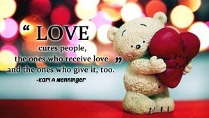 Love cures people the ones who 