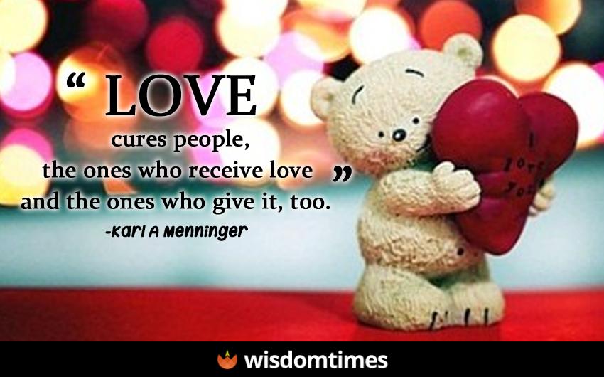Love cures people the ones who 