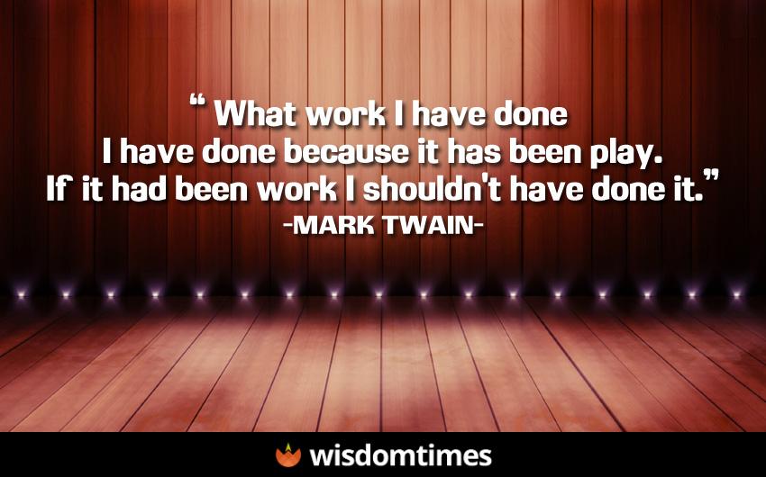 What work I have done I have done 