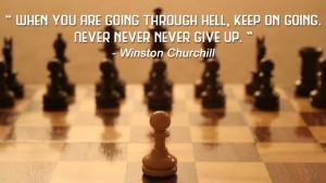 When you are going through hell